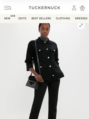 Alex Mill Black Cambridge Sweater Jacket NWT